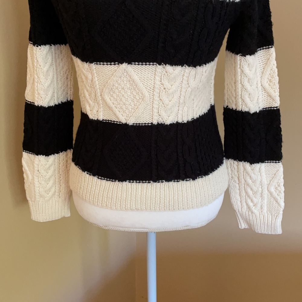 J. Crew Women Sweater, Size Small, Black & Beige - Picture 8 of 8
